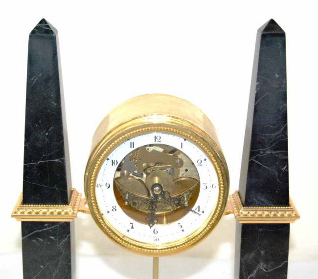 63 Franklin Mint Thomas Jefferson Marble Clock with CO Lot 63