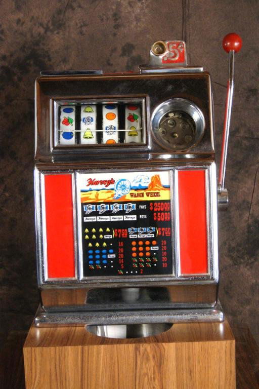 Harvey's wagon wheel slot machine