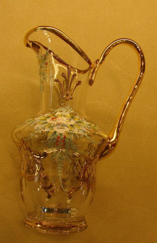 Enameled Glass Tea Set from Murano Lot 154
