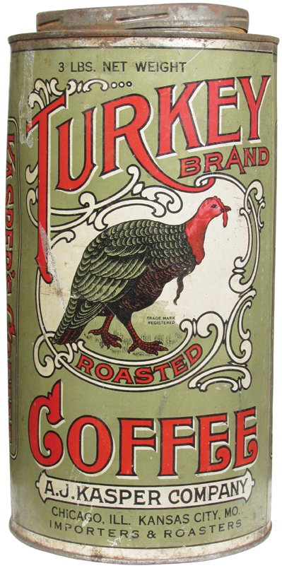 Turkey Brand Roasted Coffee 3 # Tin : Lot 301