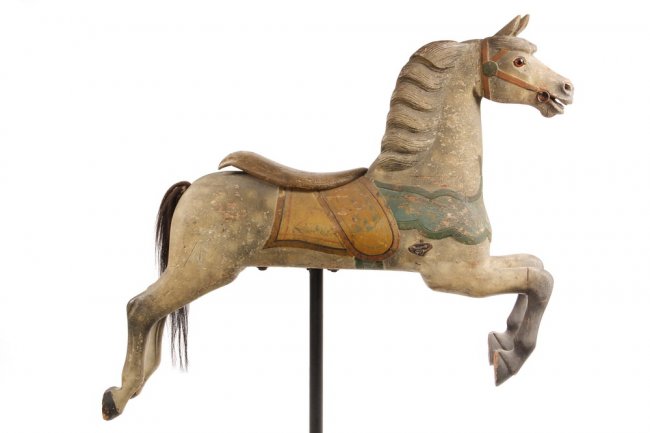 CAROUSEL HORSE - Charles W. Dare 'Track' Horse, circa : Lot 25