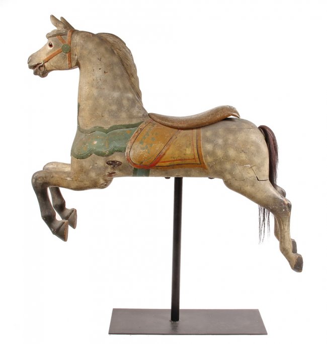 CAROUSEL HORSE - Charles W. Dare 'Track' Horse, circa : Lot 25