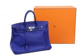 Hermes Rare Orange Clemence Leather Fold Over Clutch : Lot 59